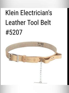 Klein Tools: Electrician's Leather Tool Belt #5207